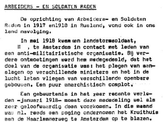 Pagina 74 van het rapport De Meijer, over de Arbeiders- en Soldaten Raden.