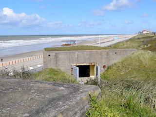 Duitse bunker in Batterie Saltzwedel-neu bij Oostende.